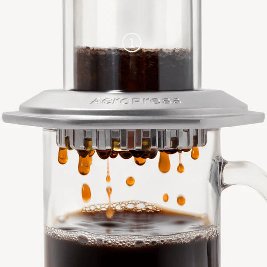AeroPress｜愛樂壓 玻璃 金屬製 旅行戶外手壓咖啡萃取器 手壓式按壓咖啡器 Travel Coffee Maker - AeroPress Premium