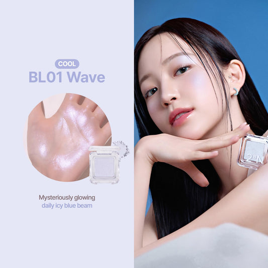 2aN｜Pure Glash Highlighter 貝殼閃耀高光 #ND02 Clear/BL01 Wave【平行進口產品】