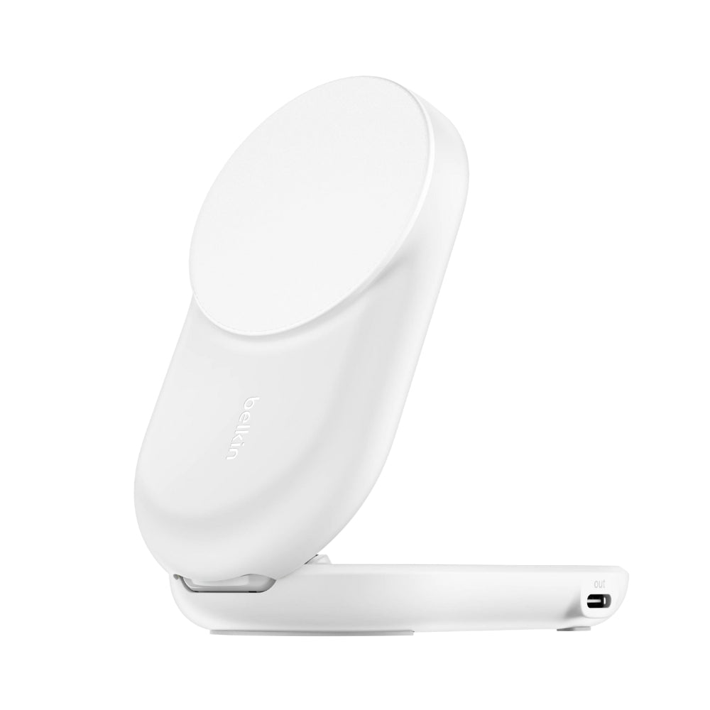 Belkin UltraCharge Qi2 2-in-1 Foldable Magnetic Charger 25W WIZ039my (Round Form) [Hong Kong Genuine Product | 2-Year Warranty]