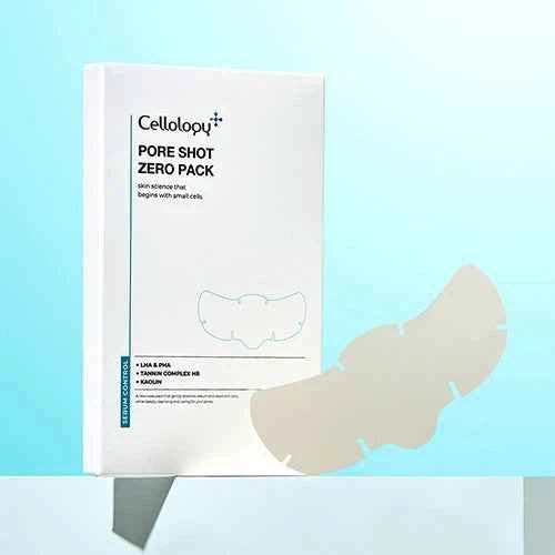 cellology｜PORE SHOT 零毛孔吸油鼻貼 (8張)｜夜用最長8小時【平行進口產品】