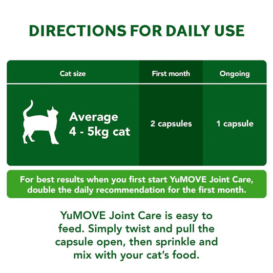 YuMOVE｜關節寶 貓咪關節補充劑 (適用於所有貓咪) 60 Tablets【平行進口產品】
