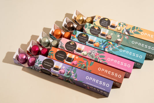 Opresso｜比利時咖啡膠囊 (10粒/盒) 歐洲咖啡品質 Coffee Capsule (Nespresso適用) 雨林聯盟認證 輕/中/深烘焙