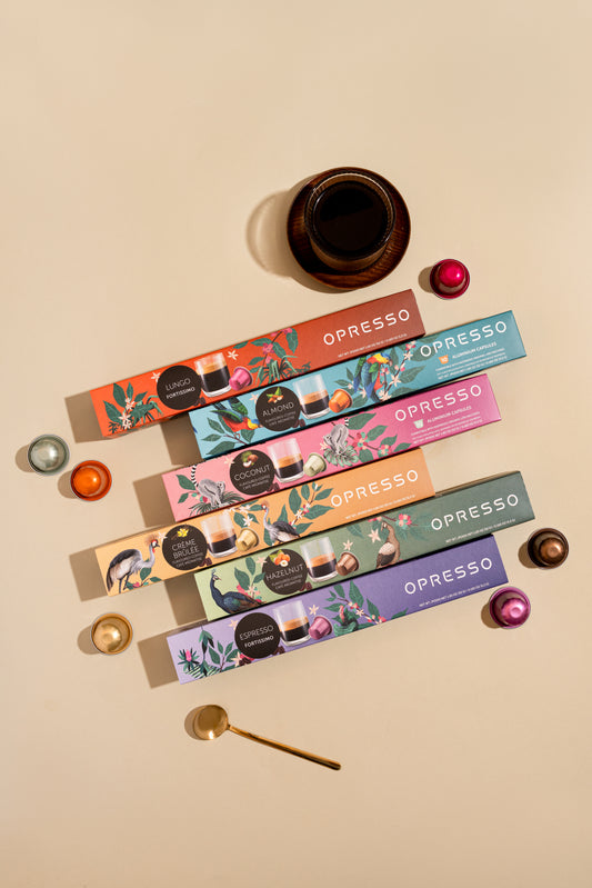 Opresso｜比利時咖啡膠囊 (10粒/盒) 歐洲咖啡品質 Coffee Capsule (Nespresso適用) 雨林聯盟認證 輕/中/深烘焙