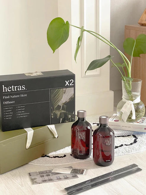 Hetras｜經典室內香氛擴香瓶 Premium Diffuser 500ml @2EA【平行進口產品】