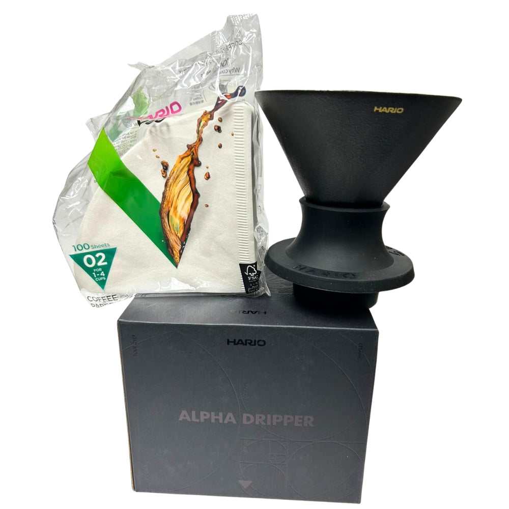 Hario｜V60 Alpha Switch 02 Dripper Alpha Immersion Dripper Alpha Smart Dripper Pour-over Coffee Dripper ASDC-200-B (Taiwan Exclusive Model) [Parallel Import Product]