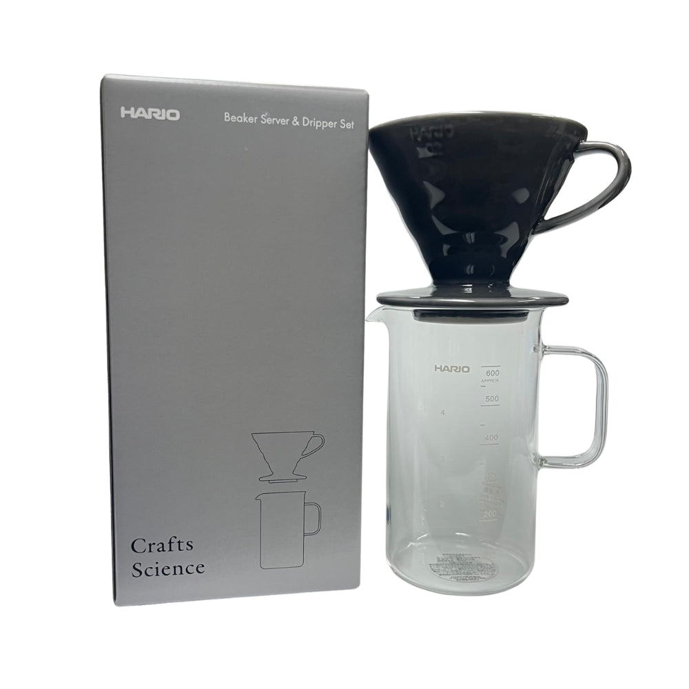 HARIO | V60 咖啡量杯套組 (1-4杯用) 石墨灰色 BVD-3012-GR【平行進口產品】
