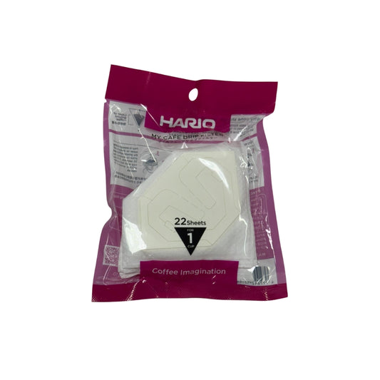 HARIO | 漂白掛耳式咖啡濾紙 1杯份量 MDF-1 22張【平行進口貨品】