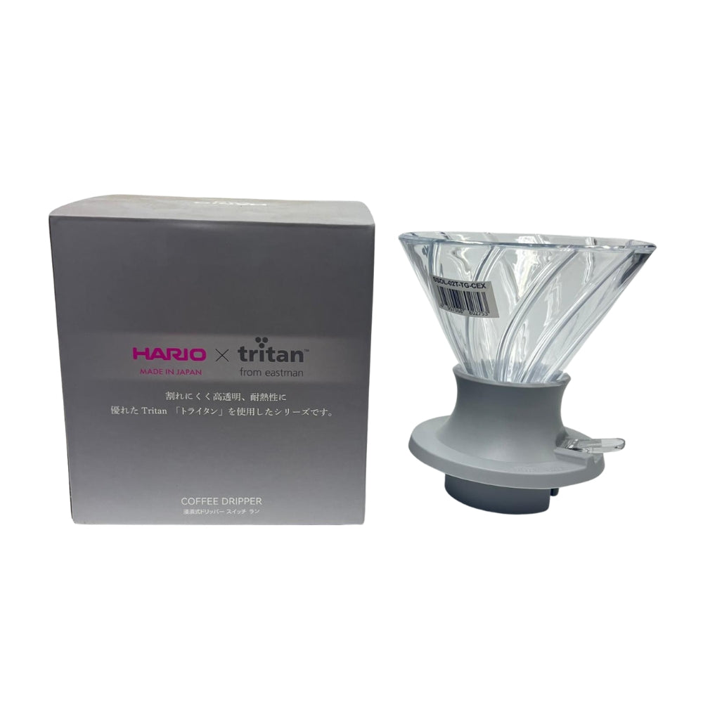 HARIO｜V60 Tritan x Switch 浸漬式手沖咖啡凹槽濾杯 聰明杯 (200ml, V60 02, 2-4杯) SSDL-02T【平行進口產品】