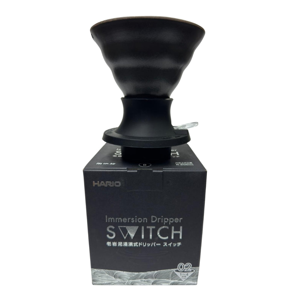 HARIO｜Switch 老岩泥02 手沖咖啡濾杯 聰明杯 (SSDR-200) - 象牙白/火山黑【台灣限定款】