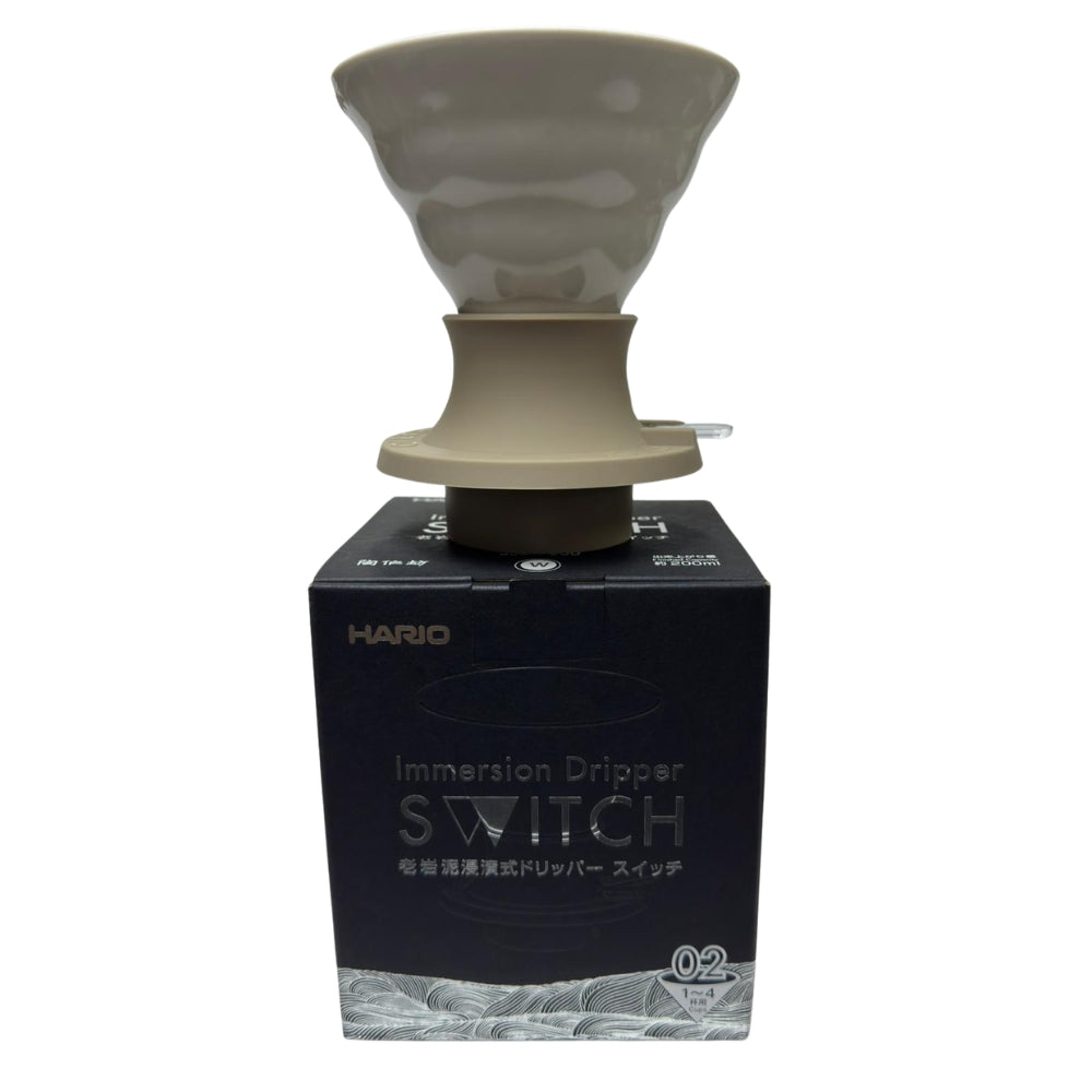 HARIO｜Switch 老岩泥02 手沖咖啡濾杯 聰明杯 (SSDR-200) - 象牙白/火山黑【台灣限定款】