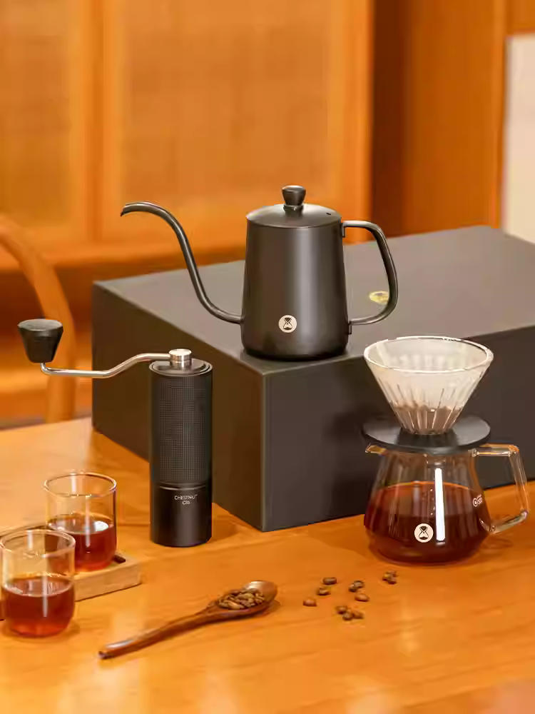 TIMEMORE | Chestnut C5 Premium Drip Coffee Set | 2025 New Model - C5 Coffee Grinder [Brand Authorized | 1-Year Warranty]
