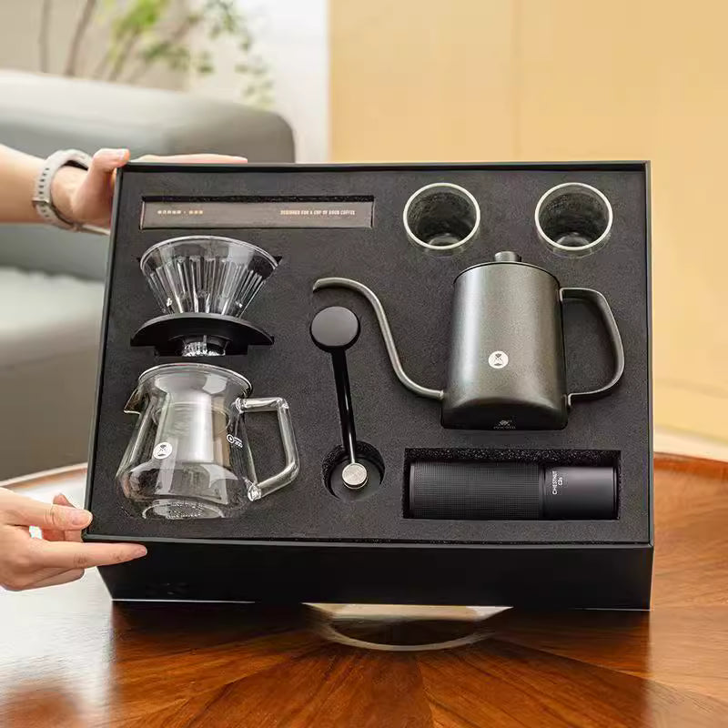 TIMEMORE | Chestnut C5 Premium Drip Coffee Set | 2025 New Model - C5 Coffee Grinder [Brand Authorized | 1-Year Warranty]