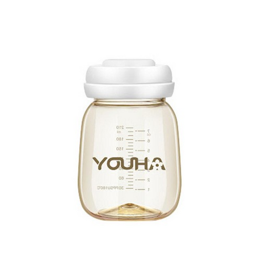 YOUHA 優合｜PPSU寬口儲乳瓶連蓋 210ml*2【香港行貨】