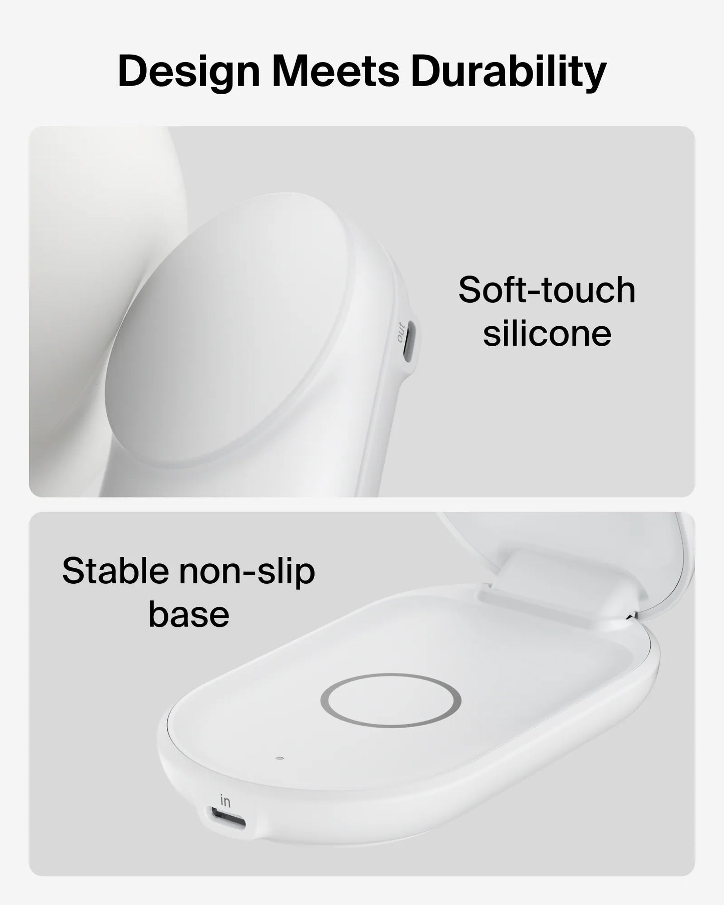 Belkin UltraCharge Qi2 2-in-1 Foldable Magnetic Charger 25W WIZ039my (Round Form) [Hong Kong Genuine Product | 2-Year Warranty]