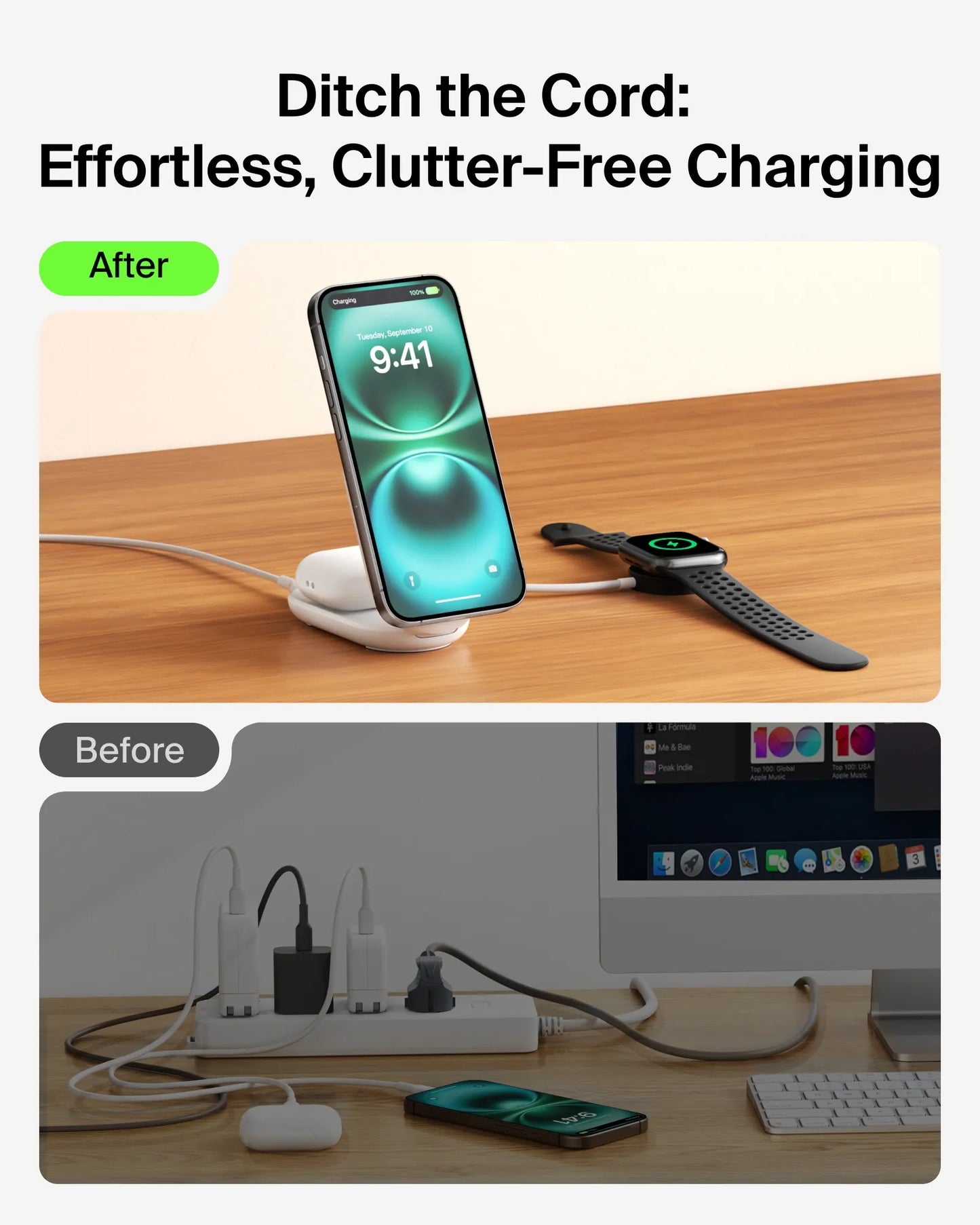 Belkin UltraCharge Qi2 2-in-1 Foldable Magnetic Charger 25W WIZ039my (Round Form) [Hong Kong Genuine Product | 2-Year Warranty]
