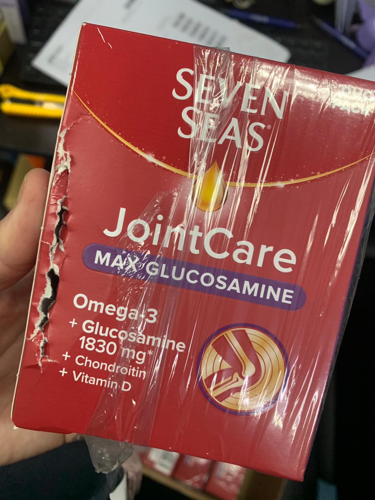 七海健絡｜【外盒壓損】關節護理補充食品 (30日份) 英國版 JointCare MAX GLUCOSAMINE with Omega-3 【平行進口產品】 (2027年5月到期)