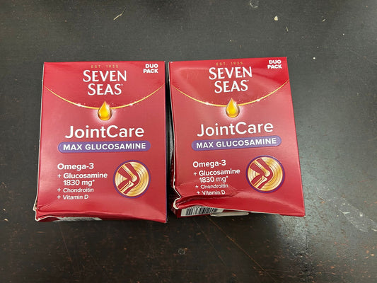 七海健絡｜【外盒輕微壓損】關節護理補充食品 (30日份) 英國版 JointCare MAX GLUCOSAMINE with Omega-3 【平行進口產品】 (2027年5月到期)