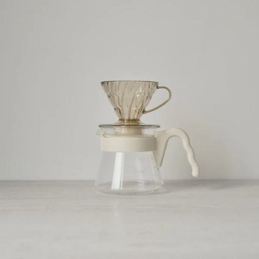 HARIO | 日本製V60 01 20周年限量色彩手沖咖啡壺組 附40張濾紙 01膠濾杯組合 VCSD-01-20CP【平行進口產品】