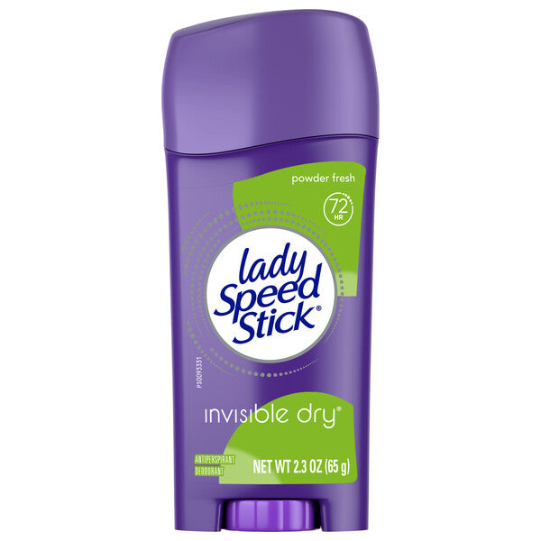 Lady Speed Stick｜72小時長效 隱形乾爽止汗香體膏 65g -Powder Fresh 爽身粉香/ Shower Fresh 沐浴清新 止汗劑 減少異味