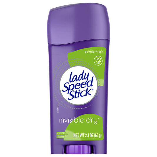 Lady Speed Stick｜72小時長效 隱形乾爽止汗香體膏 65g -Powder Fresh 爽身粉香/ Shower Fresh 沐浴清新 止汗劑 減少異味