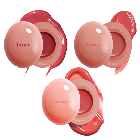 Hince｜Raw Glow Dewy Ball Lip Gloss 水盈露珠唇頰多用蜜 - 01 Raw Rose Dew/05 Hug Dew/08 Fig Rain｜腮紅、唇膏｜【平行進口產品】