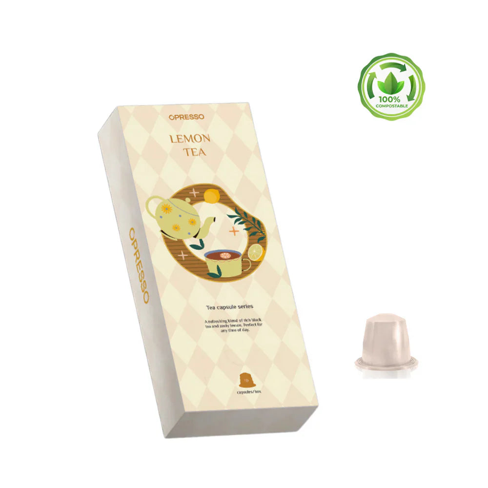 🎁 Opresso｜茶膠囊 (10粒/盒) - 伯爵茶/檸檬茶/檸檬薑茶/英式早餐茶 意大利品質 Tea Capsule (Nespresso適用) (100% off)