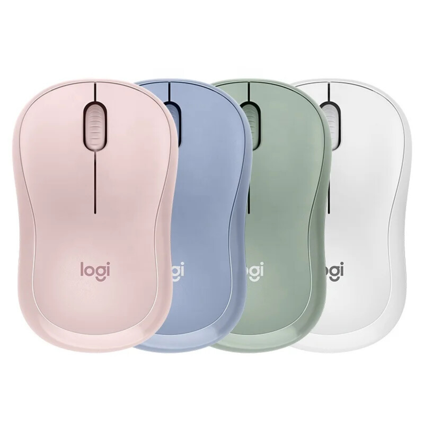 Logitech｜M221 靜音無線滑鼠 - 白/粉【平行進口產品】