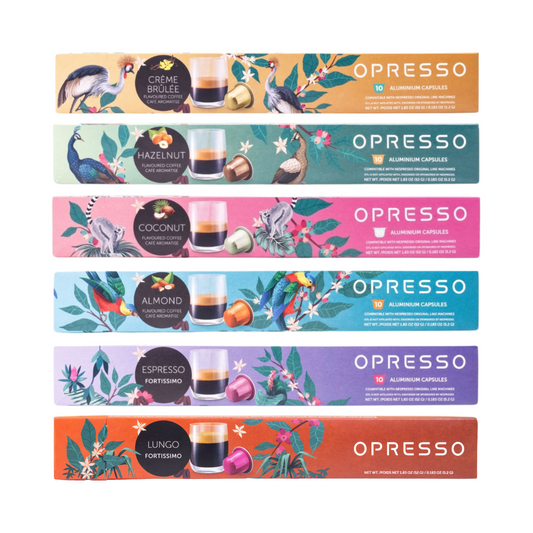 🎁 Opresso｜比利時製咖啡膠囊 (10粒/盒) 歐洲咖啡品質 Coffee Capsule (Nespresso適用) 雨林聯盟認證 輕/中/深烘焙 (100% off)