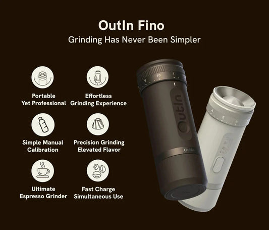OutIn｜Fino 無線便攜磨豆機 | OTCG-01【香港行貨｜1年保養】