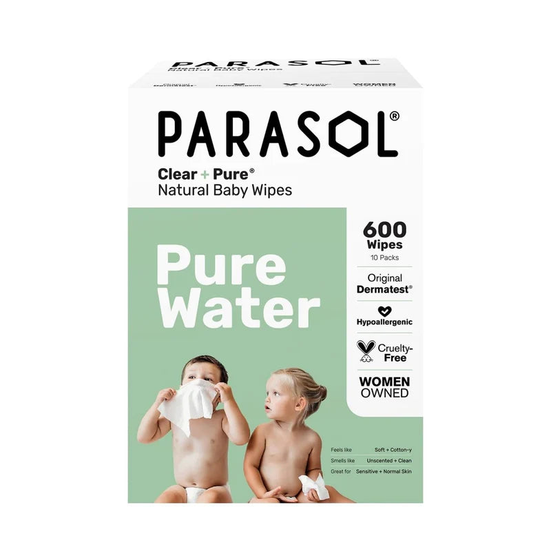 Parasol｜Clear+Pure Thick and Natural Skin Care Baby Wipes 60 Count