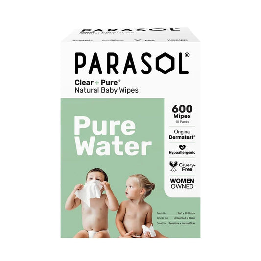 Parasol｜Clear+Pure Thick and Natural Skin Care Baby Wipes 60 Count