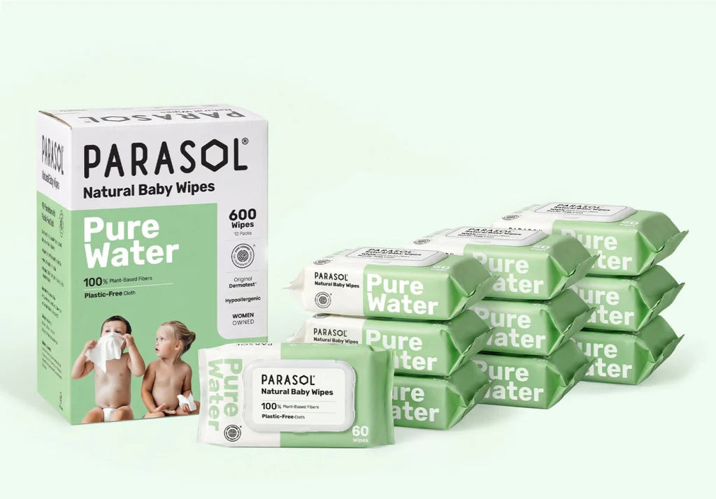 Parasol｜Clear+Pure Thick and Natural Skin Care Baby Wipes 60 Count