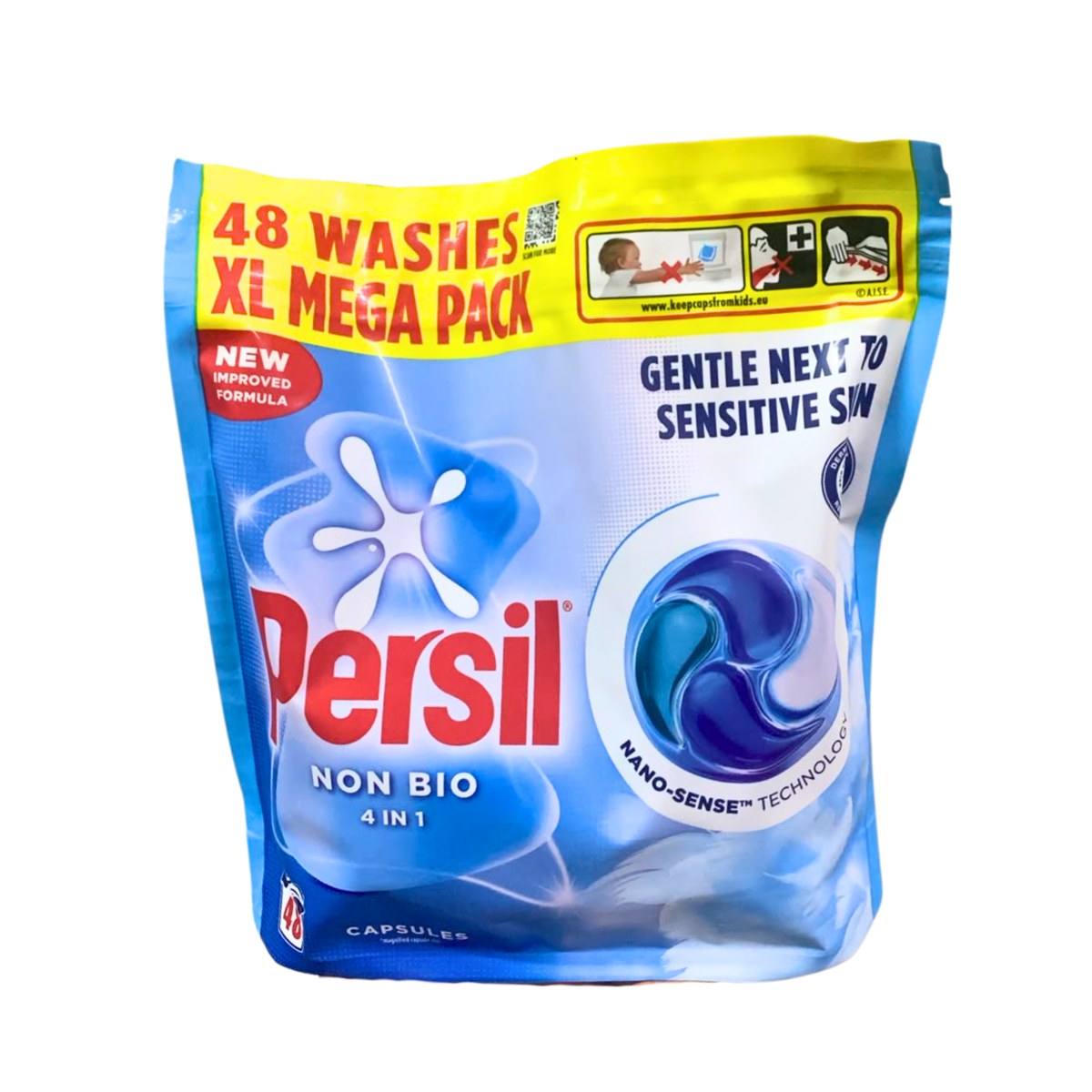 PERSIL 寶絲｜非生物 酵素3合1洗衣凝珠 48次洗滌｜溫和親膚 快速冷水洗滌即可有效去除污漬【平行進口產品】