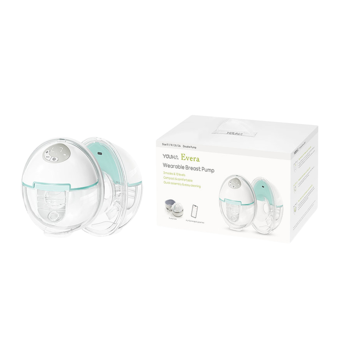 YOUHA 優合｜Evera Wearable Breast Pump Evera 穿戴式吸乳器【香港行貨】